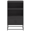 vidaXL Skříň highboard černá 68,5 x 38,5 x 123,5 cm ocel