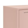 vidaXL Skříň highboard růžová 100,5 x 39 x 107 cm ocel