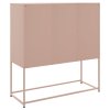 vidaXL Skříň highboard růžová 100,5 x 39 x 107 cm ocel