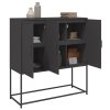 vidaXL Skříň highboard černá 100,5 x 39 x 107 cm ocel