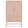 vidaXL Skříň růžová 68 x 39 x 111,5 cm ocel