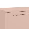 vidaXL Skříň růžová 68 x 39 x 111,5 cm ocel