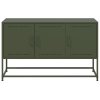 vidaXL TV skříňka olivově zelená 100,5 x 39 x 60,5 cm ocel