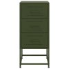 vidaXL Noční stolky 2 ks olivově zelené 36 x 39 x 78 cm ocel