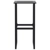 vidaXL Barové stoličky 2 ks černé 38x38x80 cm práškově lakovaná ocel