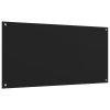 vidaXL Kuchyňské panely 2 ks černé 80 x 60 cm tvrzené sklo