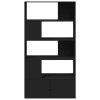 vidaXL Knihovna černá 100 x 36 x 189 cm kompozitní dřevo