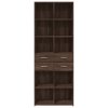 vidaXL Skříň highboard hnědý dub 70 x 42,5 x 185 cm kompozitní dřevo