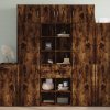 vidaXL Skříň highboard kouřový dub 70 x 42,5 x 185 cm kompozitní dřevo
