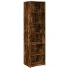 vidaXL Skříň highboard kouřový dub 50 x 41 x 185 cm kompozitní dřevo