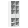 vidaXL Skříň highboard bílá 70 x 42,5 x 185 cm kompozitní dřevo