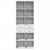 vidaXL Skříň highboard bílá 70 x 42,5 x 185 cm kompozitní dřevo