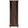 vidaXL Šatní skříň na kolečkách hnědý dub 102 x 38 x 110 cm kompozit