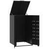 vidaXL Box na 1 popelnici černý 69 x 79 x 117 cm ocel