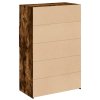 vidaXL Skříň highboard kouřový dub 80 x 42,5 x 124 cm kompozitní dřevo