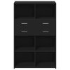 vidaXL Skříň highboard černá 80 x 42,5 x 124 cm kompozitní dřevo