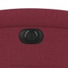 vidaXL Elektrické polohovací křeslo vínové textil