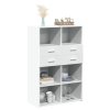 vidaXL Skříň highboard bílá 80 x 42,5 x 124 cm kompozitní dřevo