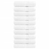 vidaXL Prémiové osušky SOLUND 10 ks bílé 100x150 cm 600 g/m²