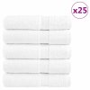 vidaXL Premium ručníky SOLUND 25 ks bílé 100 x 150 cm 600 g/m²