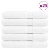 vidaXL Premium ručníky SOLUND 25 ks bílé 80 x 200 cm 600 g/m²