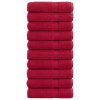 vidaXL Premium ručníky SOLUND 10 ks červené 70 x 140 cm 600 g/m²
