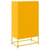 vidaXL Skříň highboard bílá 68,5 x 38,5 x 107 cm ocel