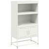 vidaXL Skříň highboard bílá 68,5 x 38,5 x 123,5 cm ocel
