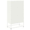 vidaXL Skříň highboard bílá 68,5 x 38,5 x 123,5 cm ocel