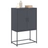 vidaXL Skříň highboard antracitová 68,5 x 38,5 x 107 cm ocel