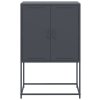 vidaXL Skříň highboard antracitová 68,5 x 38,5 x 107 cm ocel