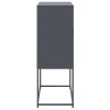 vidaXL Skříň highboard antracitová 68,5 x 38,5 x 107 cm ocel