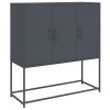 vidaXL Skříň highboard antracitová 100,5 x 39 x 107 cm ocel
