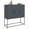 vidaXL Skříň highboard antracitová 100,5 x 39 x 107 cm ocel
