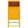 vidaXL Noční stolky 2 ks hořčicově žluté 36 x 39 x 78 cm ocel