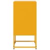 vidaXL Noční stolky 2 ks hořčicově žluté 36 x 39 x 78 cm ocel