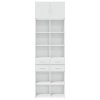 vidaXL Úzká úložná bílá 70 x 42,5 x 225 cm kompozitní dřevo
