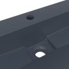 vidaXL Umyvadlo 120x46x11 cm minerální/mramorový kompozit antracitové