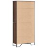 vidaXL Knihovna hnědý dub 80 x 31 x 169 cm kompozitní dřevo