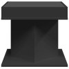 vidaXL Konferenční stolek s LED černý 50 x 50 x 45 cm kompozitní dřevo