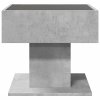 vidaXL Konferenční stolek s LED betonově šedý 50 x 50 x 45 cm kompozit
