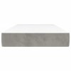 vidaXL Taštičková matrace světle šedá 100 x 210 x 20 cm samet