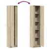 vidaXL Skříň highboard s LED dub sonoma 41,5 x 32,5 x 200 cm kompozit