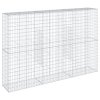 vidaXL Gabionový koš s víkem 300 x 50 x 200 cm pozinkované železo