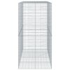 vidaXL Gabionový koš s víkem 200 x 100 x 200 cm pozinkované železo