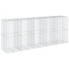 vidaXL Gabionový koš s víkem 500 x 100 x 200 cm pozinkované železo