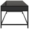 vidaXL Konferenční stolek s Infinity LED černý 90 x 50 x 41 cm