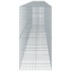 vidaXL Gabionový koš s víkem 950 x 100 x 200 cm pozinkované železo