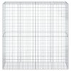 vidaXL Gabionový koš s víkem 200 x 50 x 200 cm pozinkované železo
