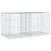 vidaXL Gabionový koš s víkem 200 x 100 x 100 cm pozinkované železo